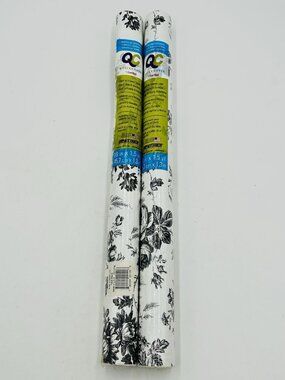 Contact Quick Cover Toile Black 18" x 1.5 Yards Washable 2 Rolls USA